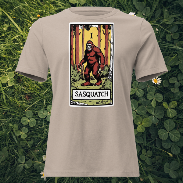 Bigfoot Tarot Card T-Shirt | Lost Arcana Series | Cryptid Emporium